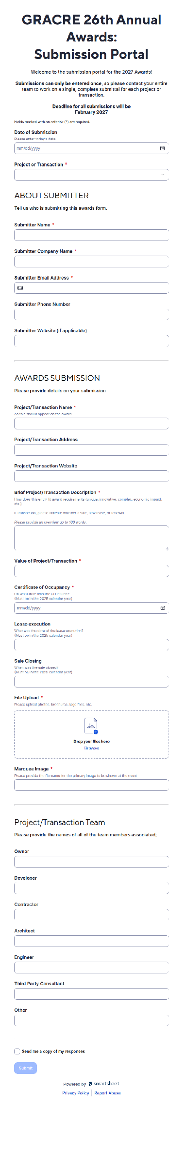 Submission Form